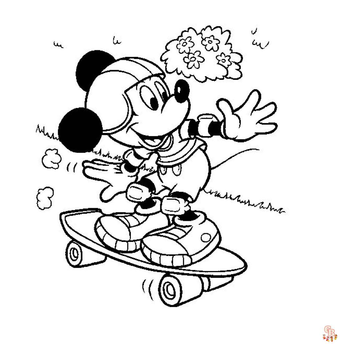 Download gratis kleurplaten van Mickey Mouse - Kleurplaat Mickey Mouse en vrienden