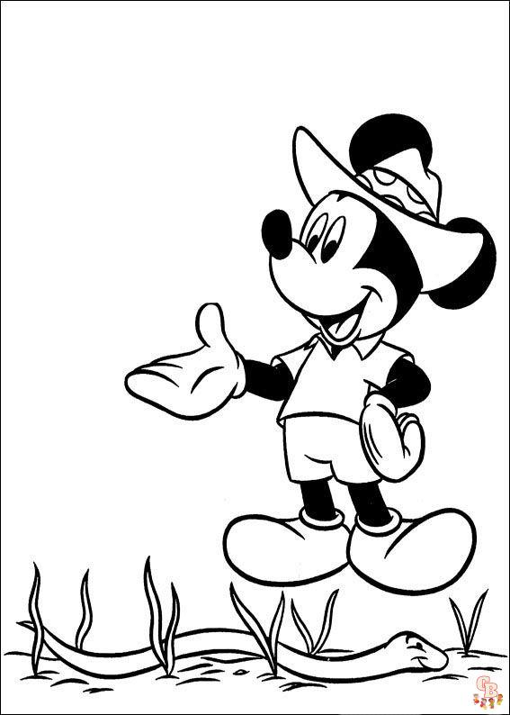 Download gratis kleurplaten van Mickey Mouse - Kleurplaat Mickey Mouse en vrienden