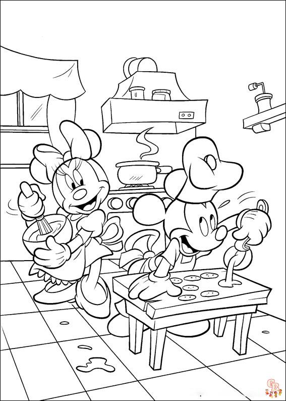 Download gratis kleurplaten van Mickey Mouse - Kleurplaat Mickey Mouse en vrienden