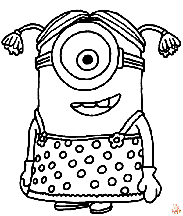 Minion kleurplaten voor kinderen - gratis printbaar