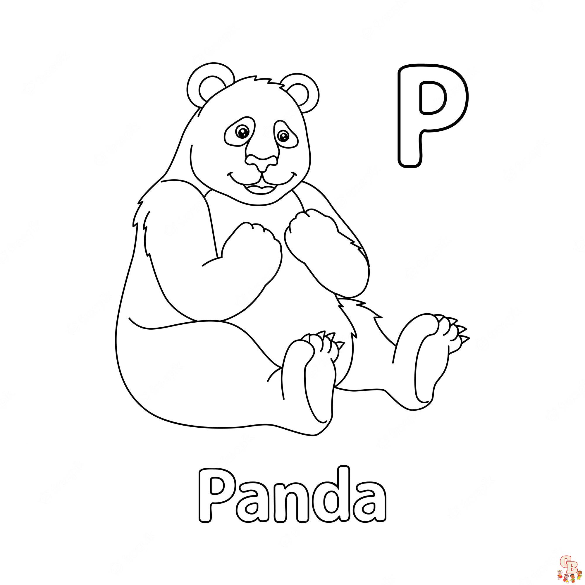 Leuke Kleurplaten van Panda's om Uit te Printen