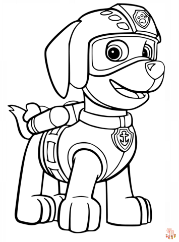 Gratis Paw Patrol kleurplaten - Kleurplaten met alle Paw Patrol pups