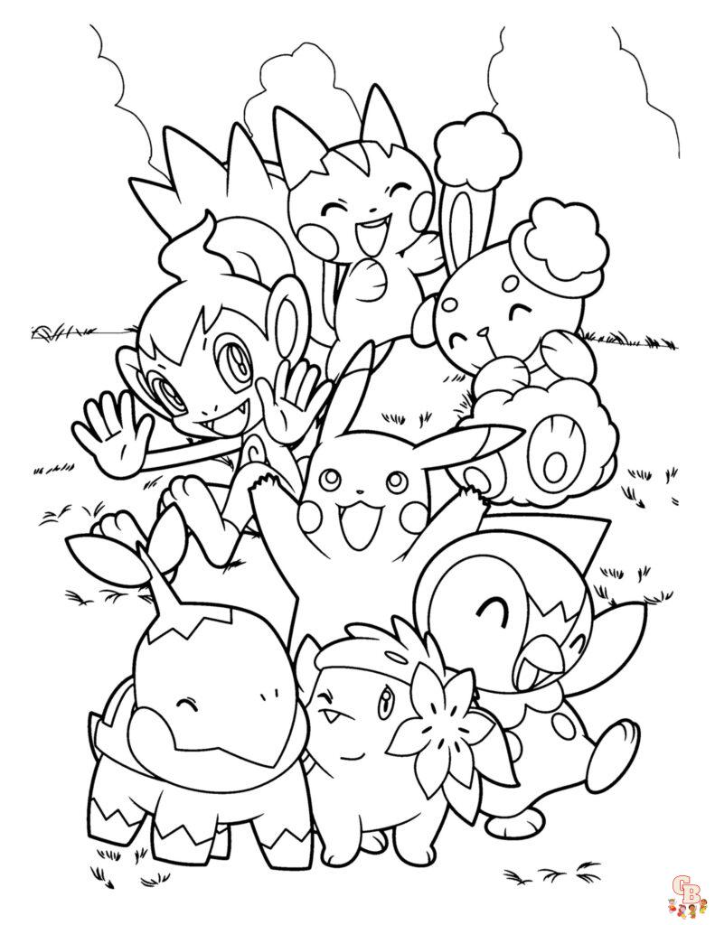 Gratis Kleurplaat Pokemon - Download en Print