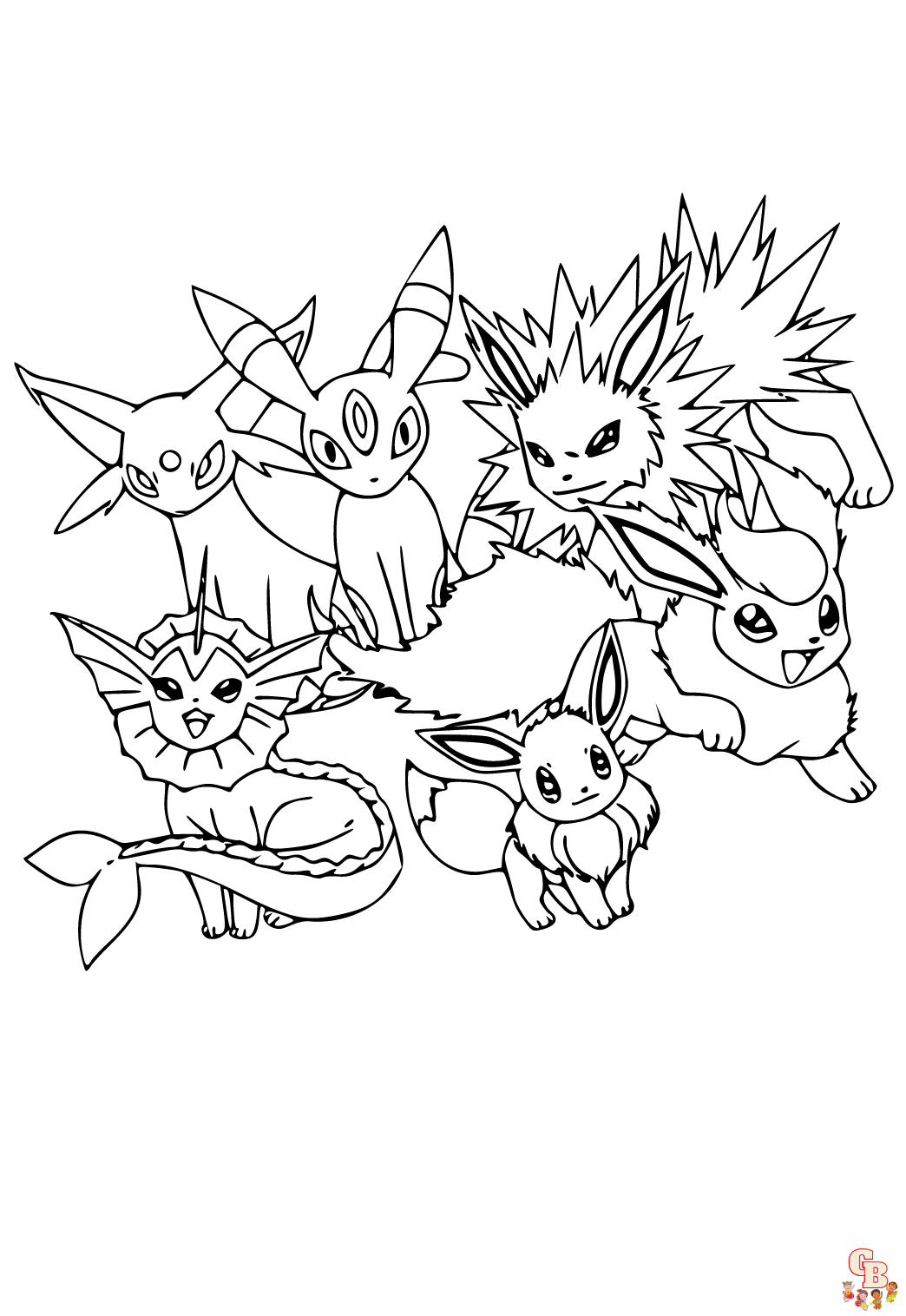 Gratis Kleurplaat Pokemon - Download en Print