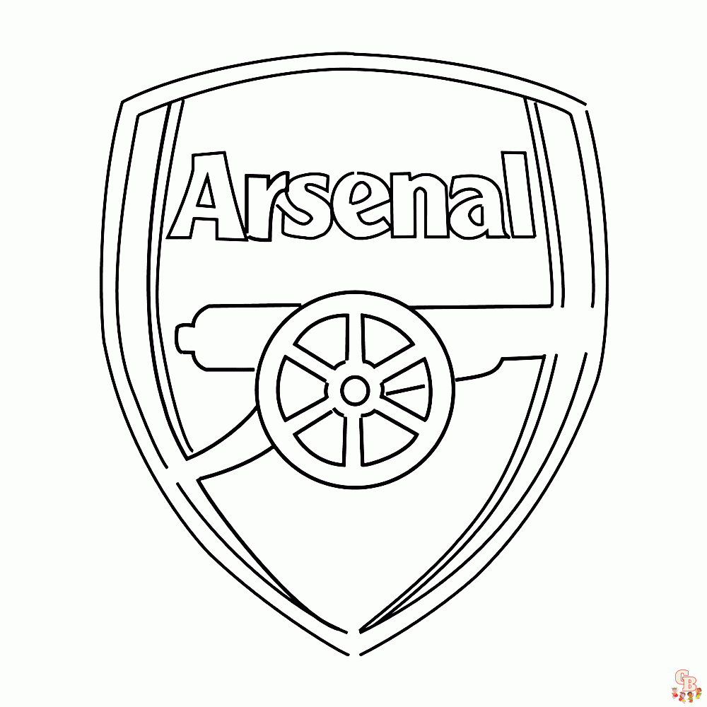 sport voetbal kleurplaten 0030 arsenal