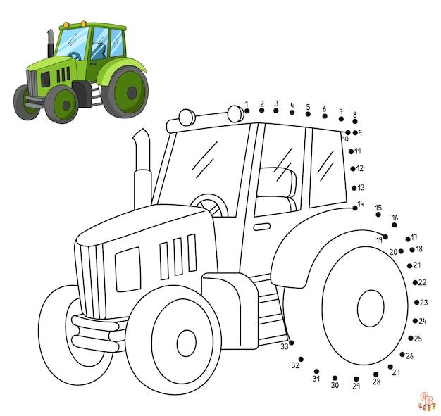 Gratis Kleurplaat Tractor Voor Kinderen - Leuke Kleurplaten van Tractoren om te Printen