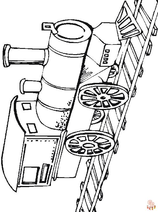 Printbare Kleurplaten van Treinen - Gratis en Makkelijk voor Jonge Kinderen