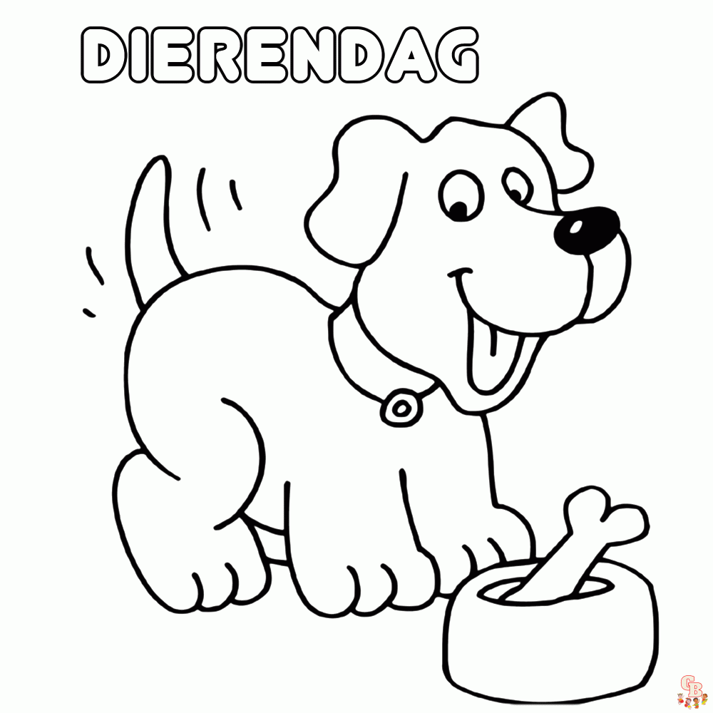 Dierendag Kleurplaat 2