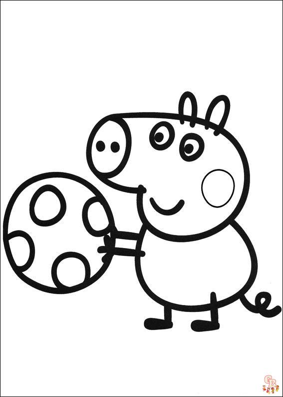 Kleurplaten Peppa Pig 14