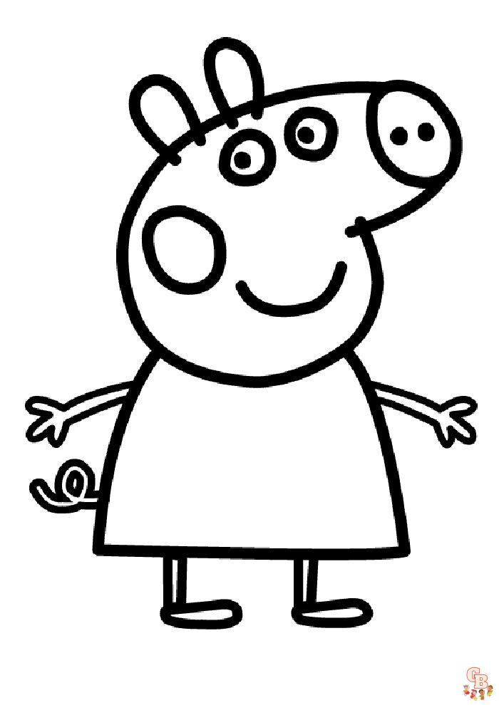 Kleurplaten Peppa Pig 15