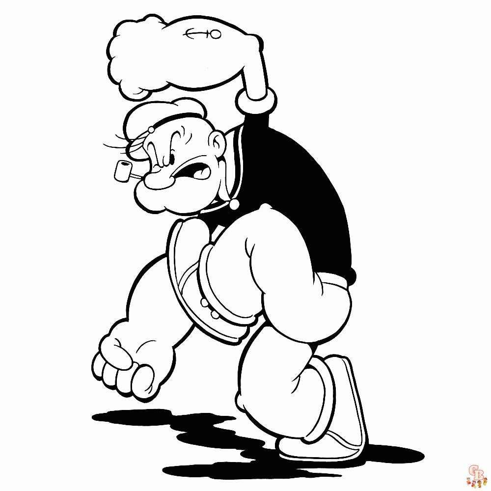 Popeye kleurplaten 1