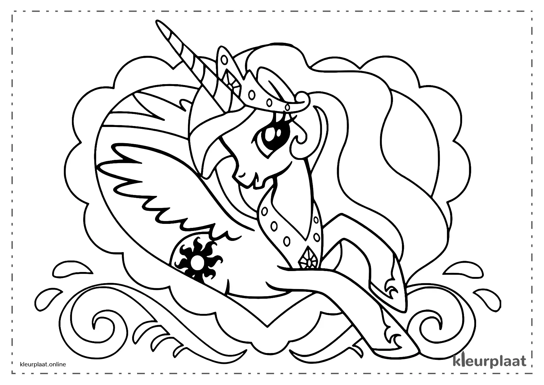 Prinses Celestia Kleurplaten 1