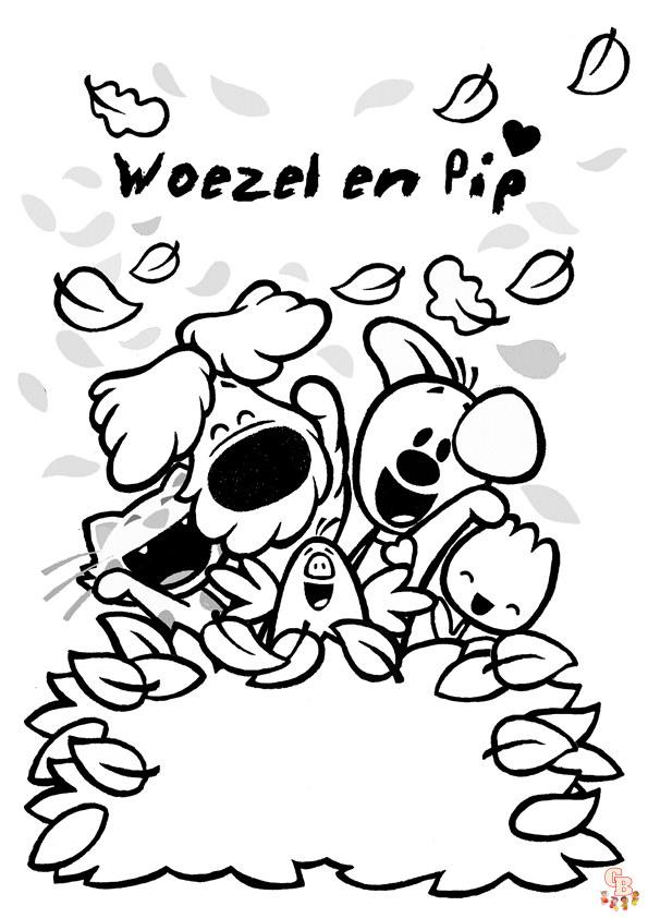 Woezel en pip kleurplaat 10