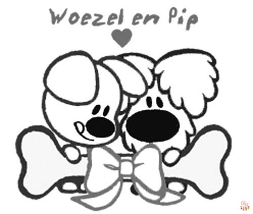 Woezel en pip kleurplaat 5