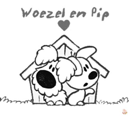 Woezel en pip kleurplaat 6