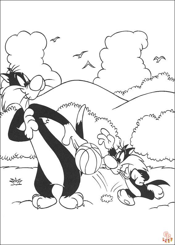 10 Best Looney Tunes Coloring Pages for Kids - Bugs Bunny, Daffy Duck, Tweety Bird More