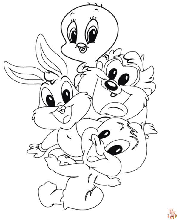 10 Best Looney Tunes Coloring Pages for Kids - Bugs Bunny, Daffy Duck, Tweety Bird More