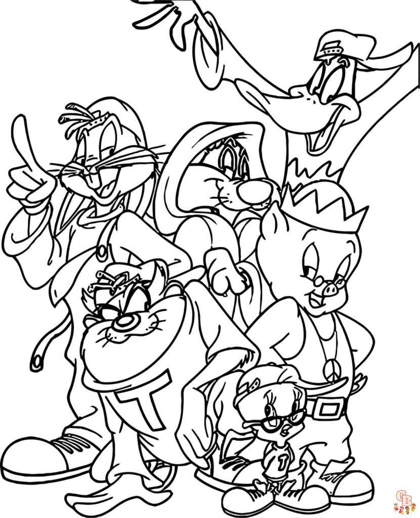 10 Best Looney Tunes Coloring Pages for Kids - Bugs Bunny, Daffy Duck, Tweety Bird More