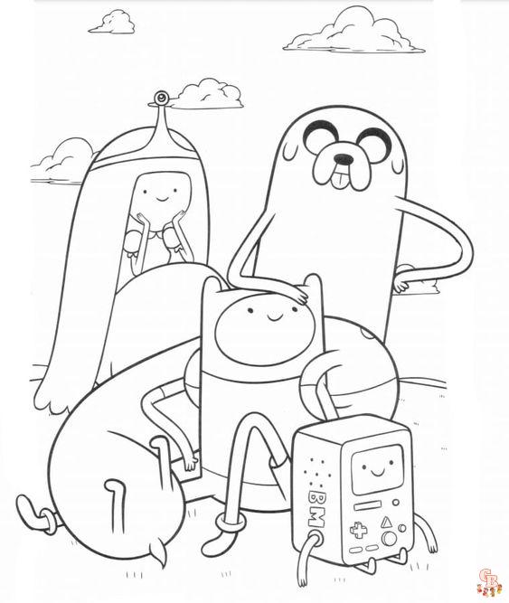 Adventure time kleurplaten 2