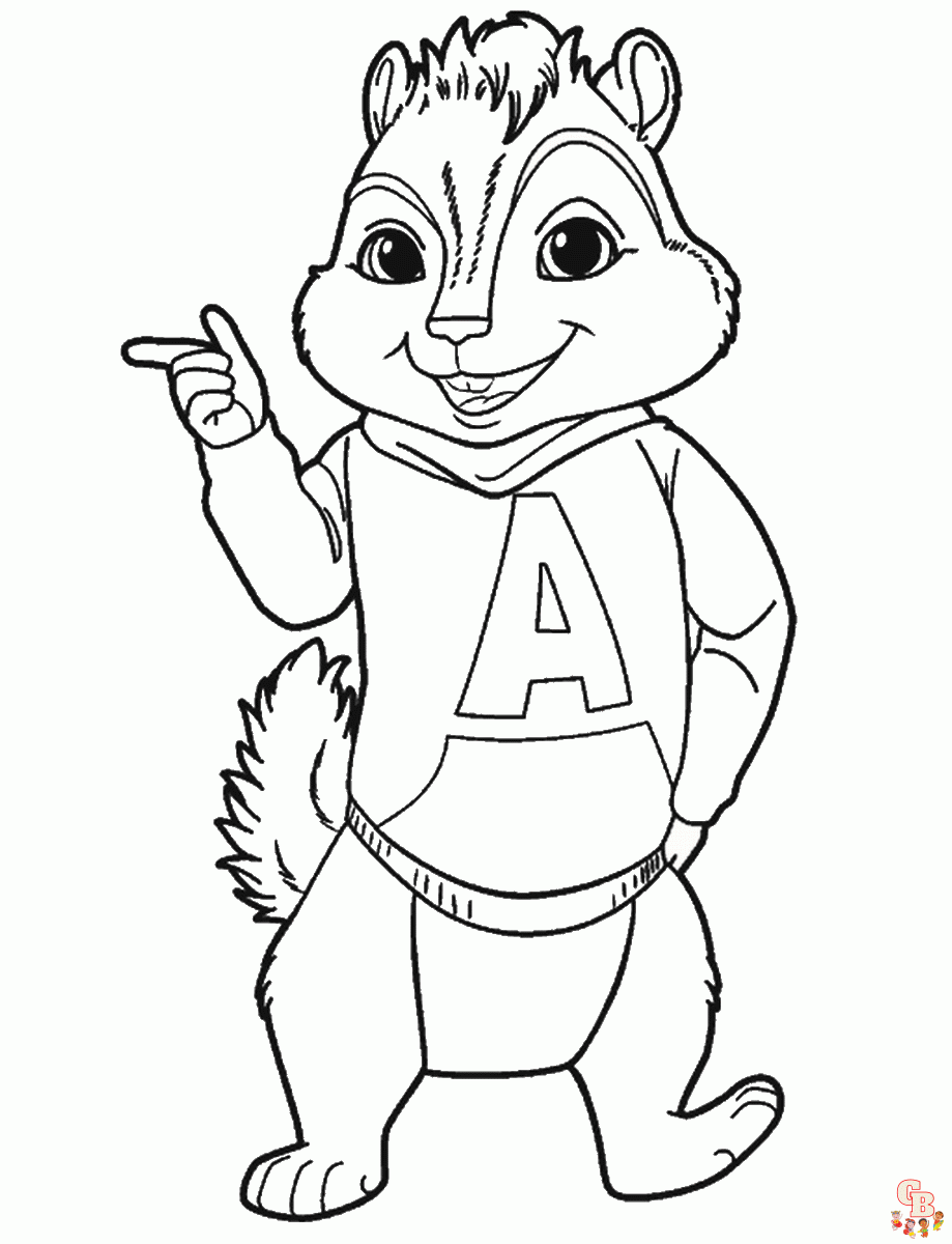 Alvin de Chipmunks RoadChip kleurplaten 3