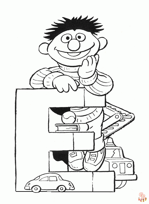 Bert en Ernie Kleurplaten 5