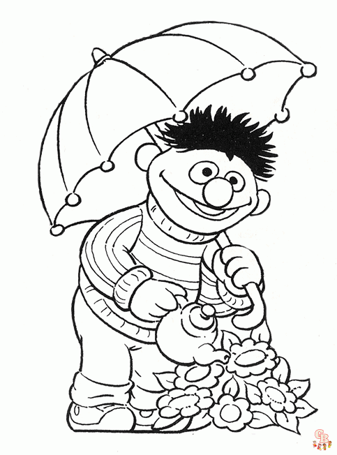 Bert en Ernie Kleurplaten 6