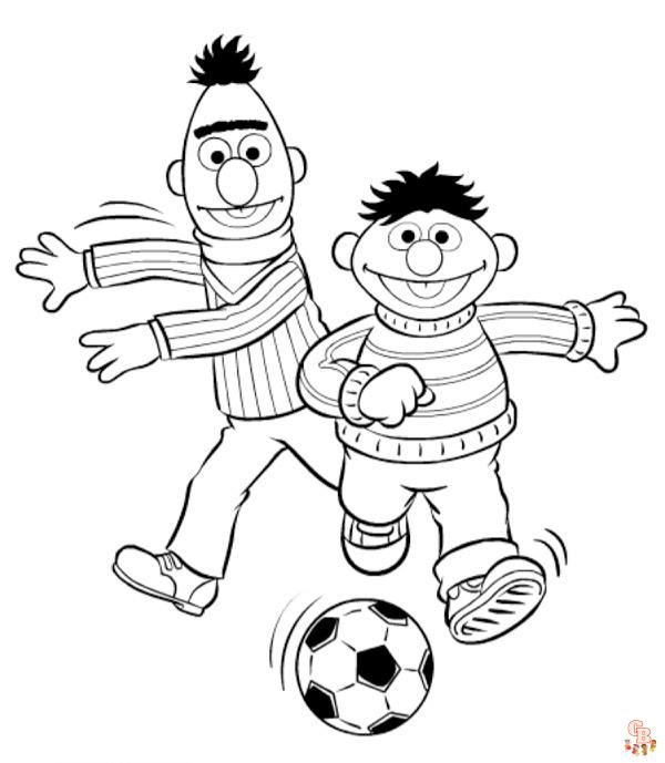 Bert en Ernie Kleurplaten 6