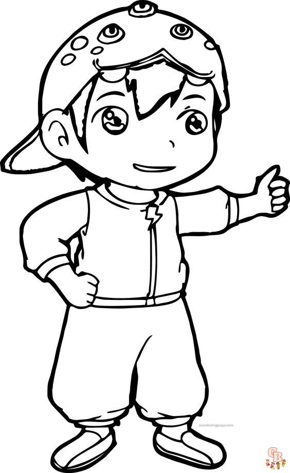 BoBoiBoy kleurplaten 6