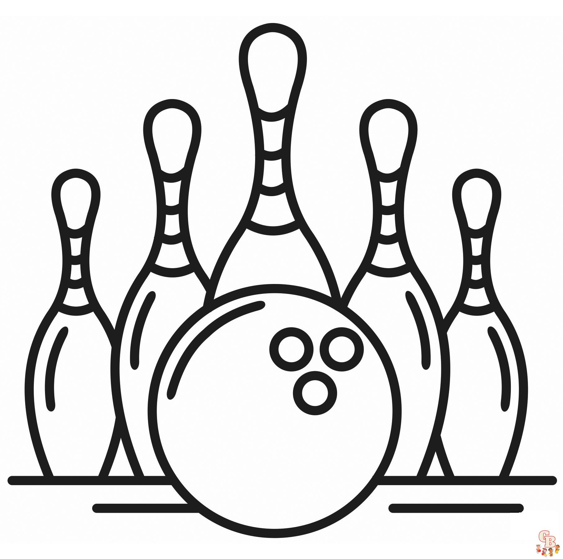 Bowling kleurplaten 7