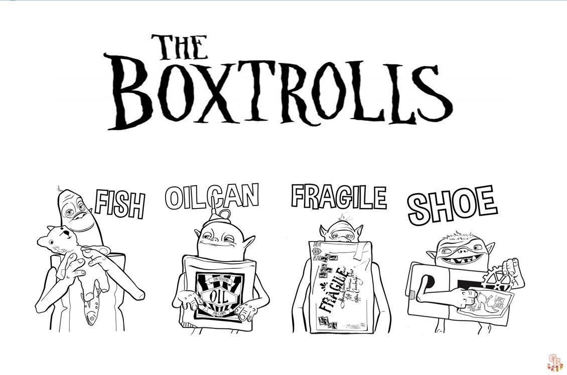 Boxtrolls kleurplaten 3