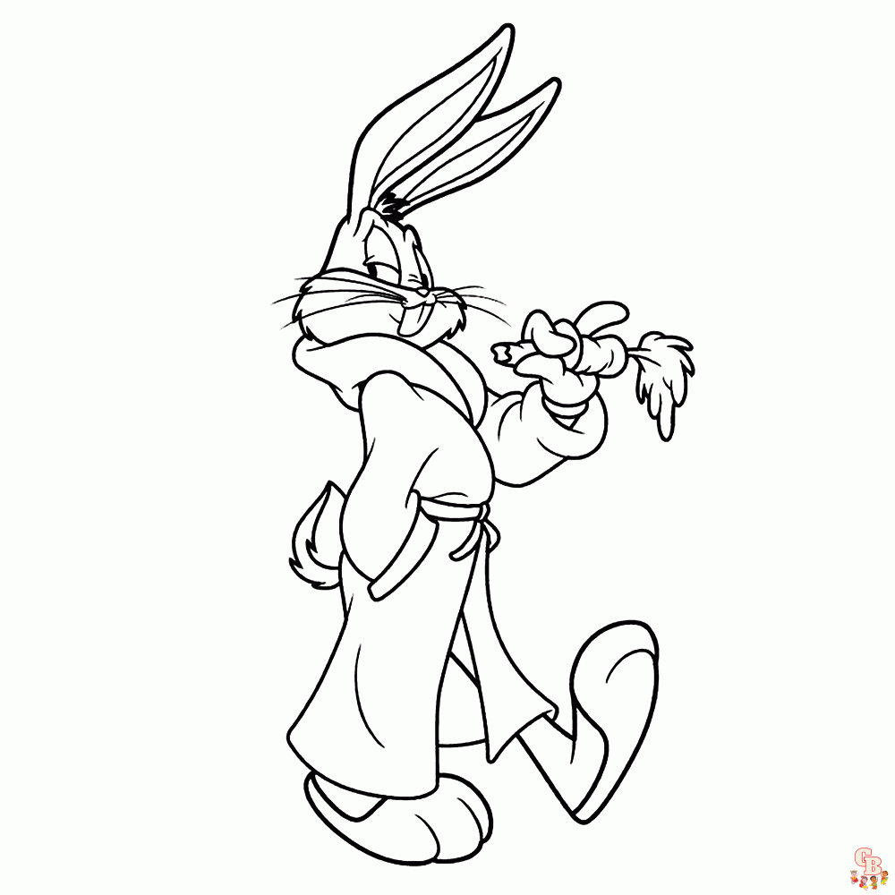 Bugs Bunny kleurplaten 5