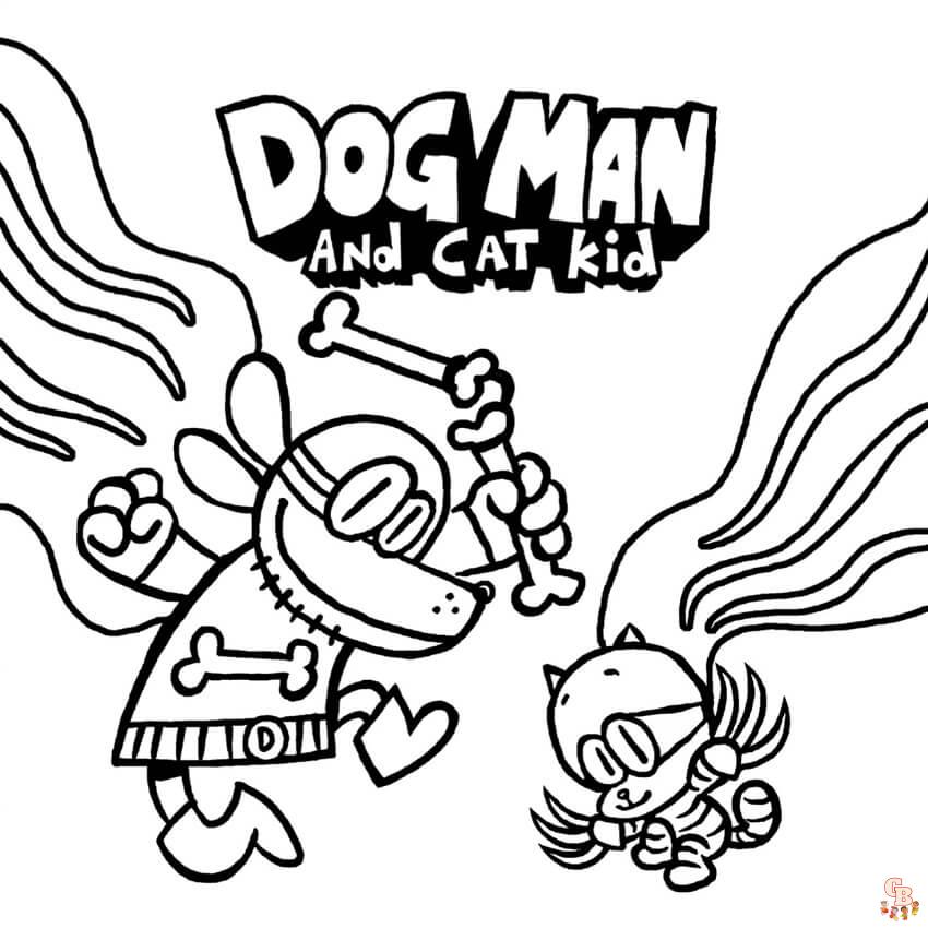 Dog Man kleurplaten 13