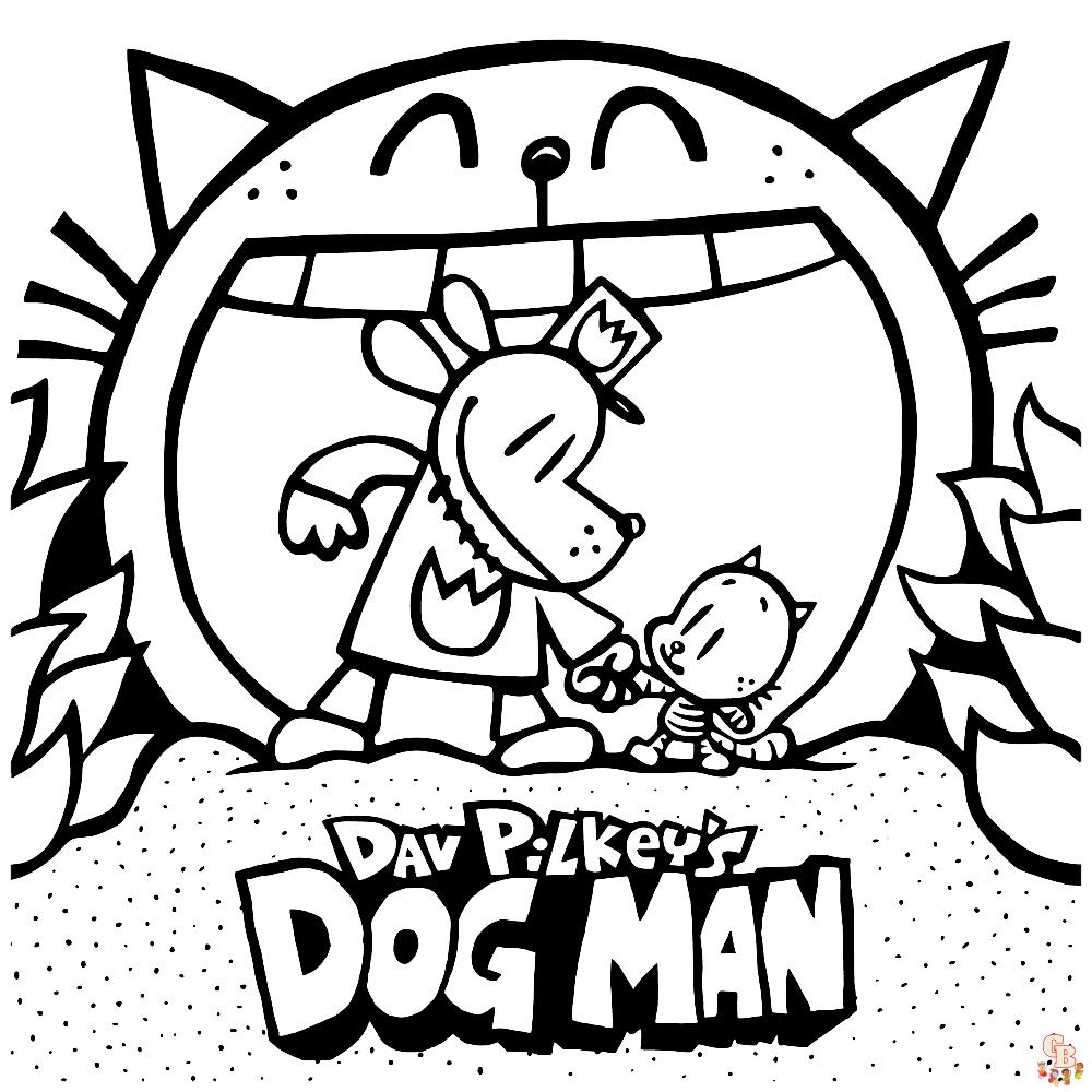 Dog Man kleurplaten 15