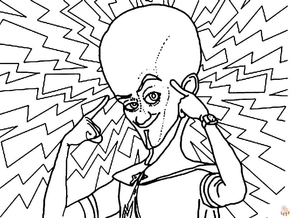 Megamind kleurplaten 5