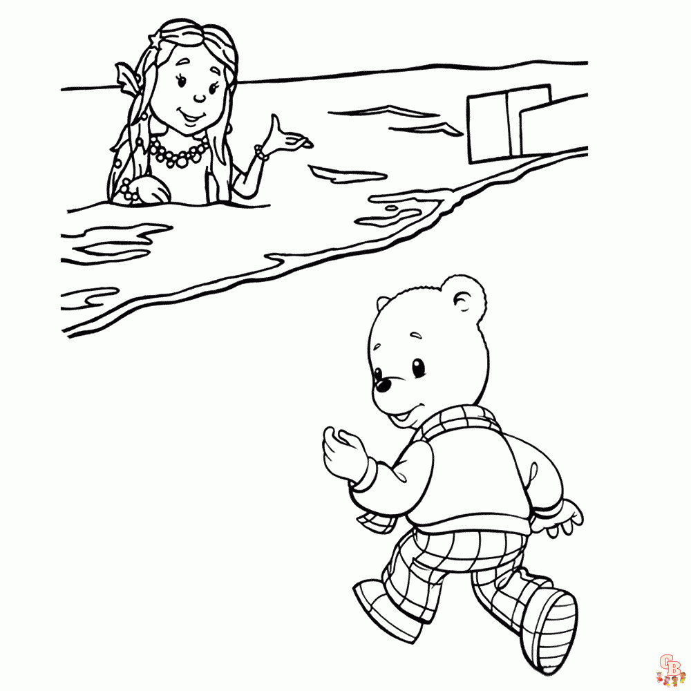 Rupert the Bear Kleurplaten 4