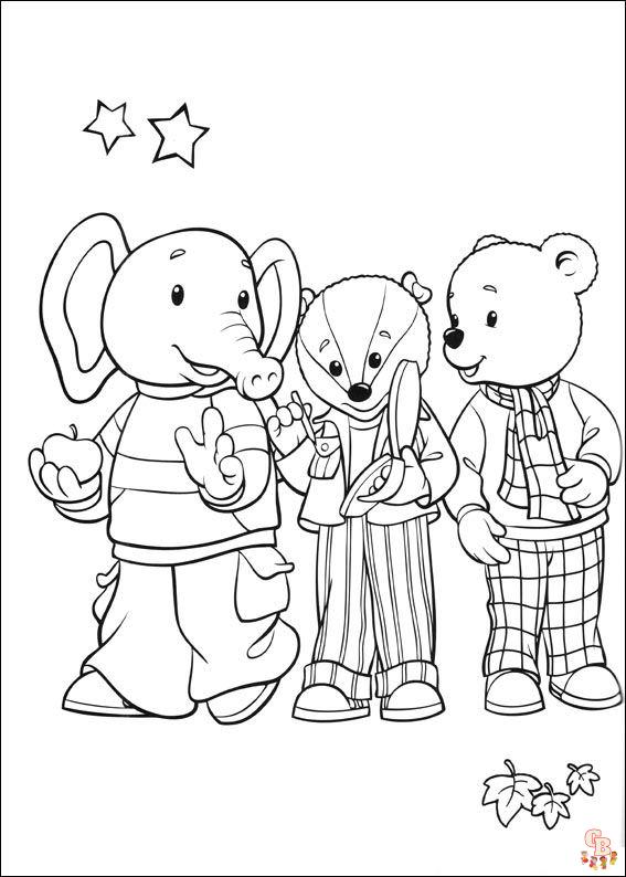 Rupert the Bear Kleurplaten 5