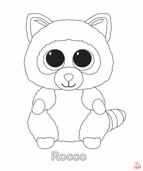 Ty Beanie Boo kleurplaten 24