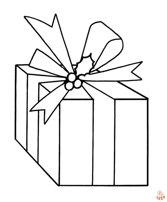 kerstcadeautjes kleurplaten 3