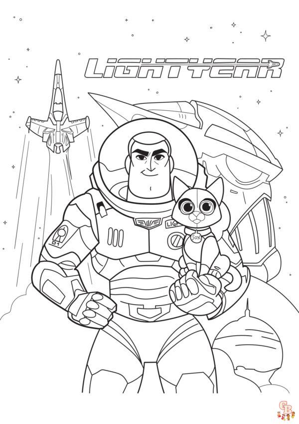 lightyear kleurplaat 10