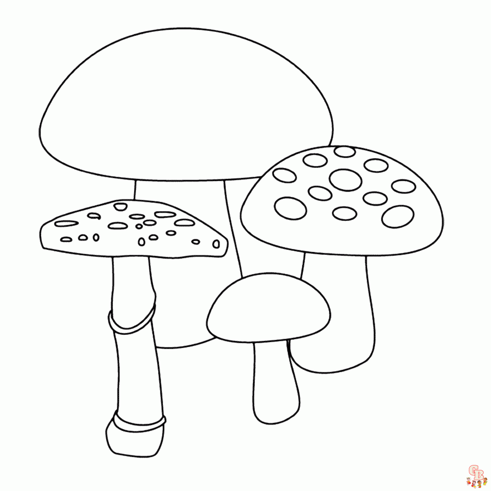 paddestoelen kleurplaten 2