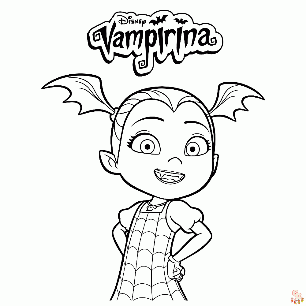 vampirina kleurplaat 2