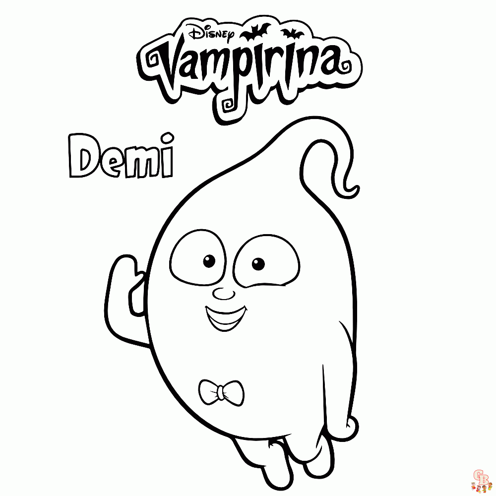 vampirina kleurplaat 3