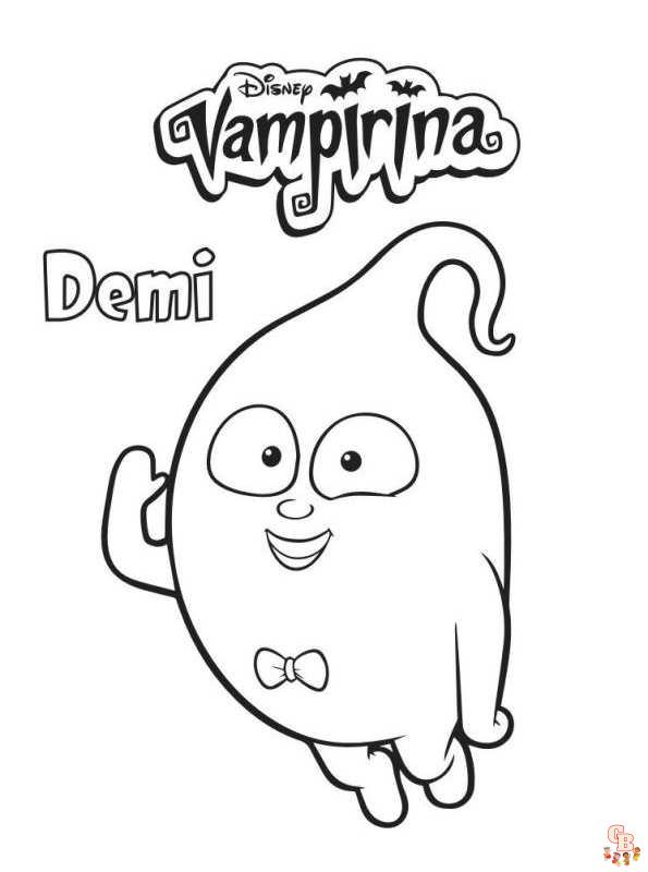 vampirina kleurplaat 7