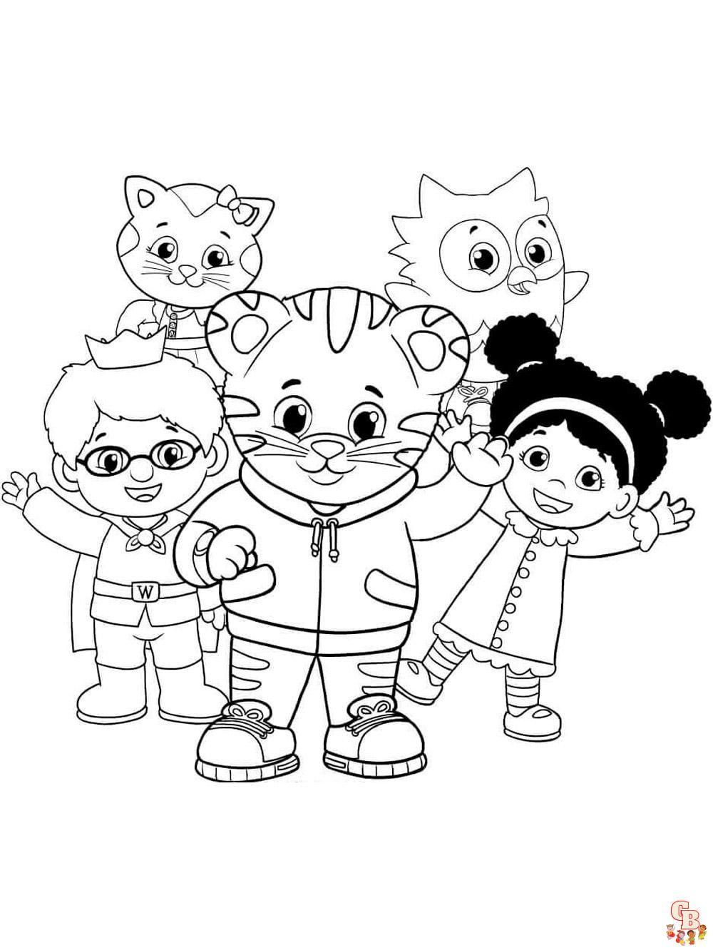 Daniel Tigers Neighborhood Kleurplaten 1