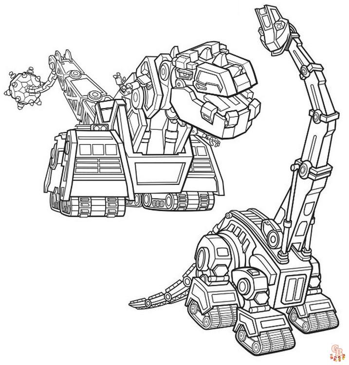 DinoTrux Kleurplaten 10