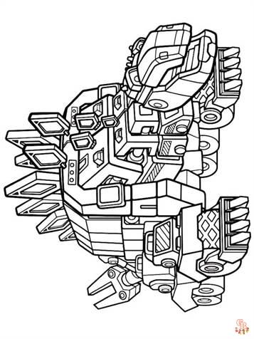 DinoTrux Kleurplaten 14