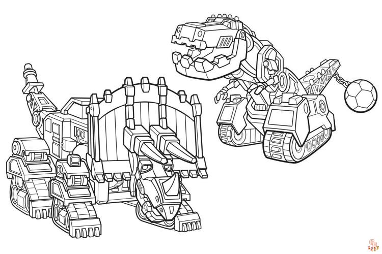 DinoTrux Kleurplaten 6