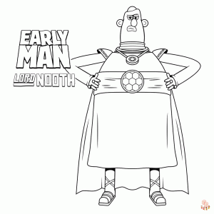 Early Man Kleurplaten 3