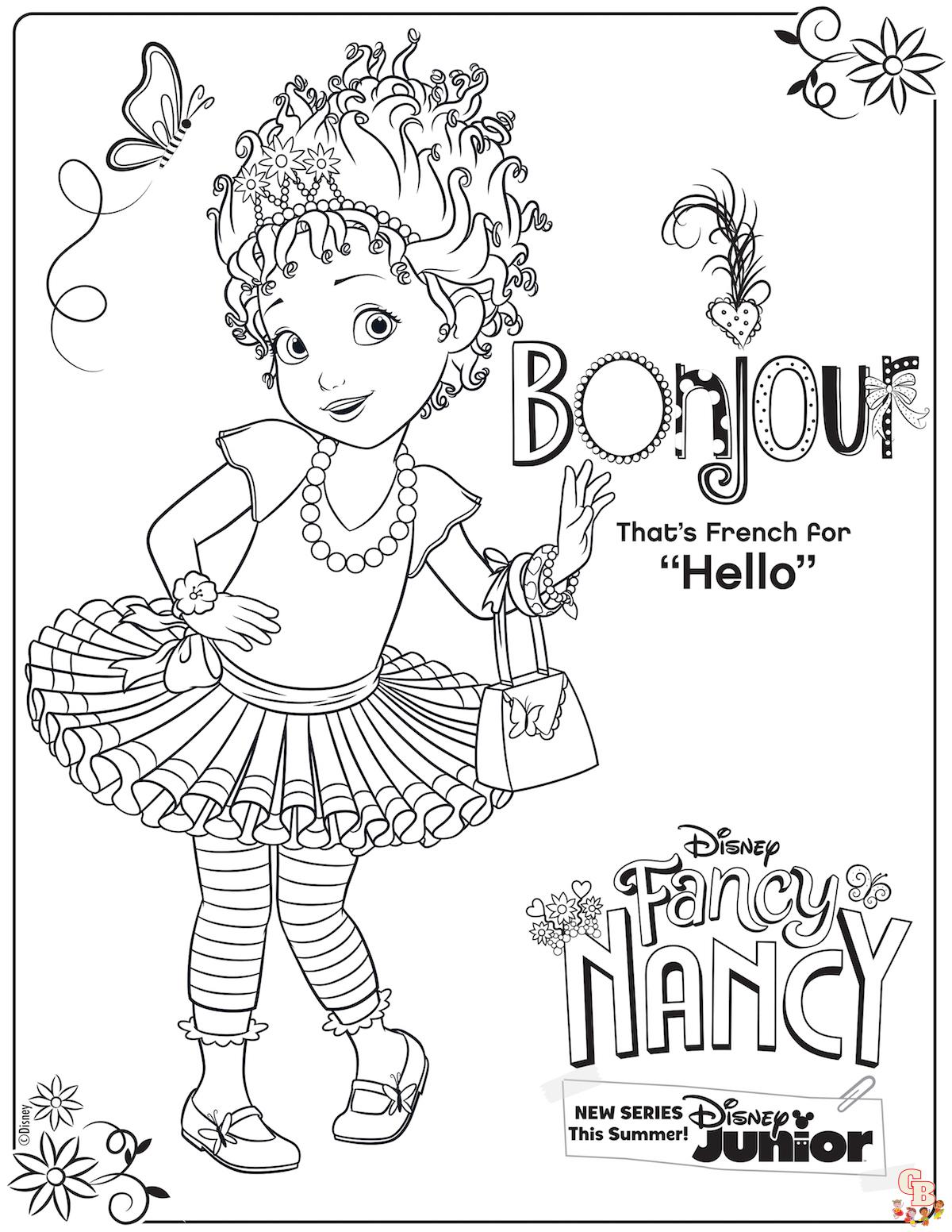 Fancy Nancy Kleurplaten 3