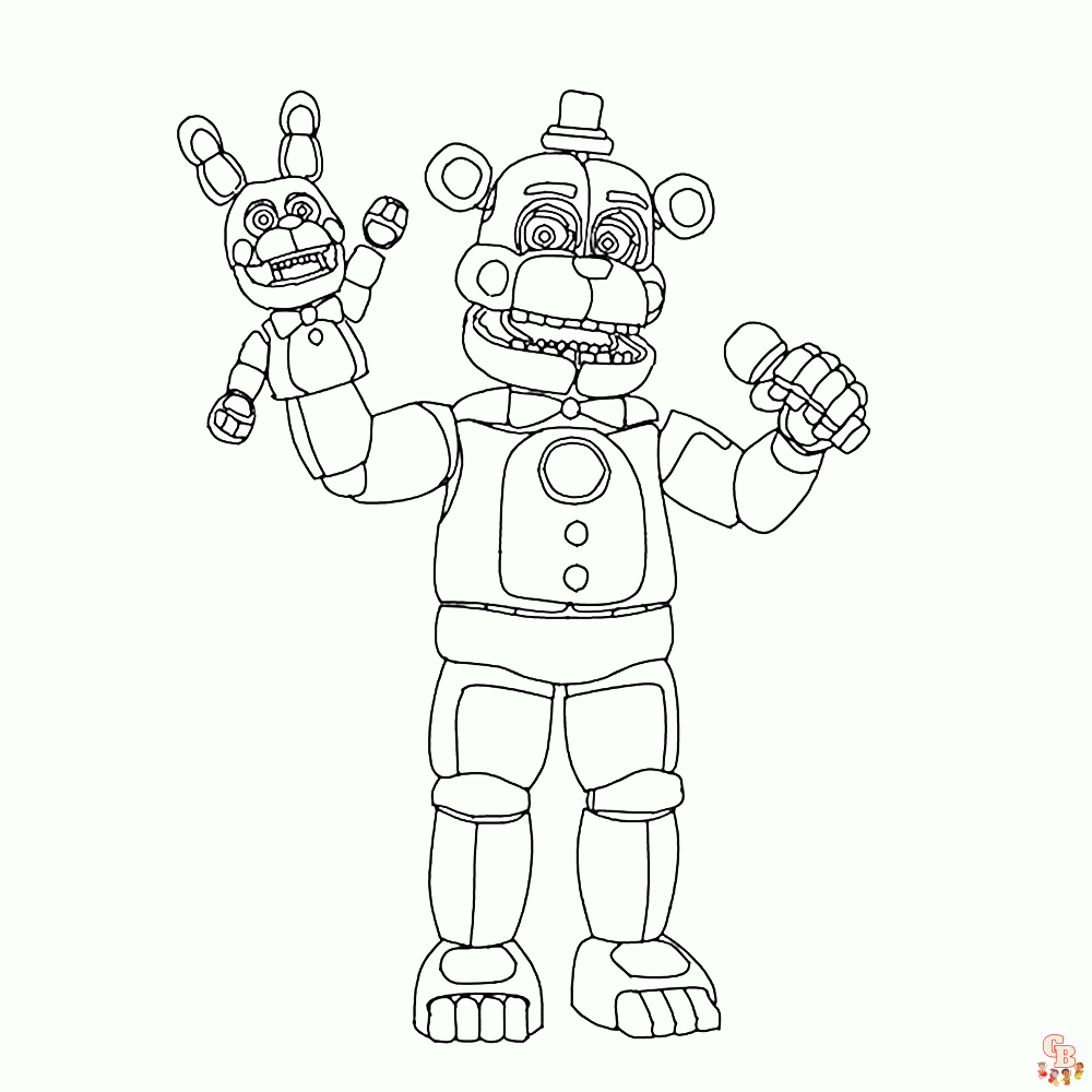 Five Nights at Freddys Kleurplaten 9